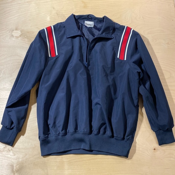 Honig’s Whistle Stop Men's Navy Pullover with Red Stripes XL (DV) - Picture 7 of 14